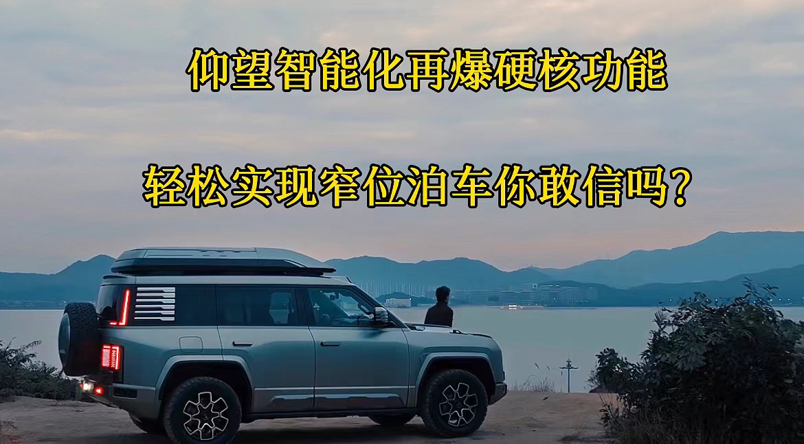 仰望智能化再曝硬核功能，轻松实现窄位泊车你敢信吗？