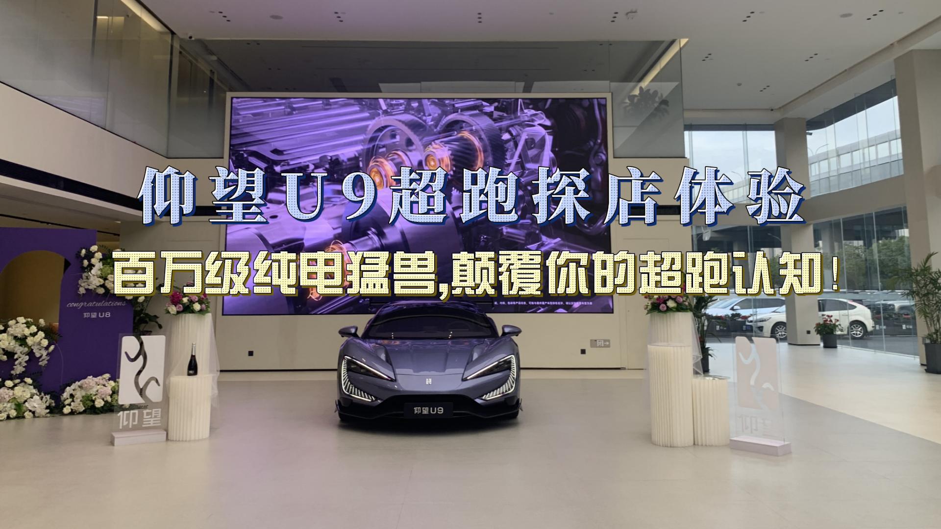 仰望U9超跑探店体验：百万级纯电猛兽,颠覆你的超跑认知！