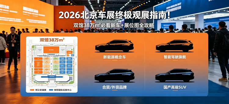 2026北京车展终极观展指南！双馆38万㎡，必看新车+展位图全攻略